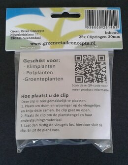 Clipring 20mm (25stuks)